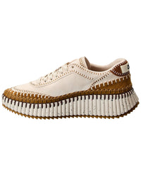Chloé Chloé Nama Leather & Suede Sneaker, 38