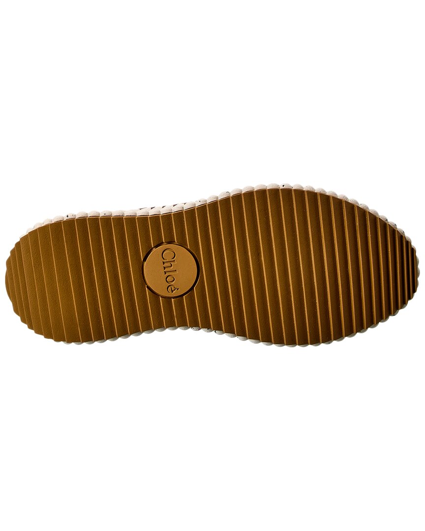 Chloé Chloé Nama Leather & Suede Sneaker, 38