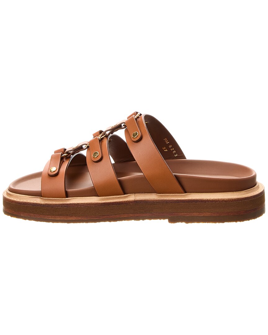 Celine Tippi Leather Slide