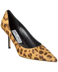 Jimmy Choo Love 85 Haircalf Pump Brown Multi