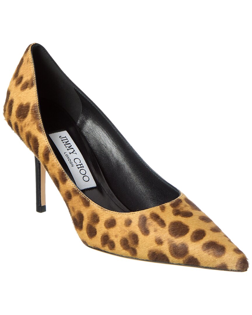 Jimmy Choo Love 85 Haircalf Pump Brown Multi