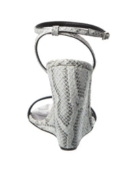 Giuseppe Zanotti Clandestino 105 Snakeskin Wedge Sandal