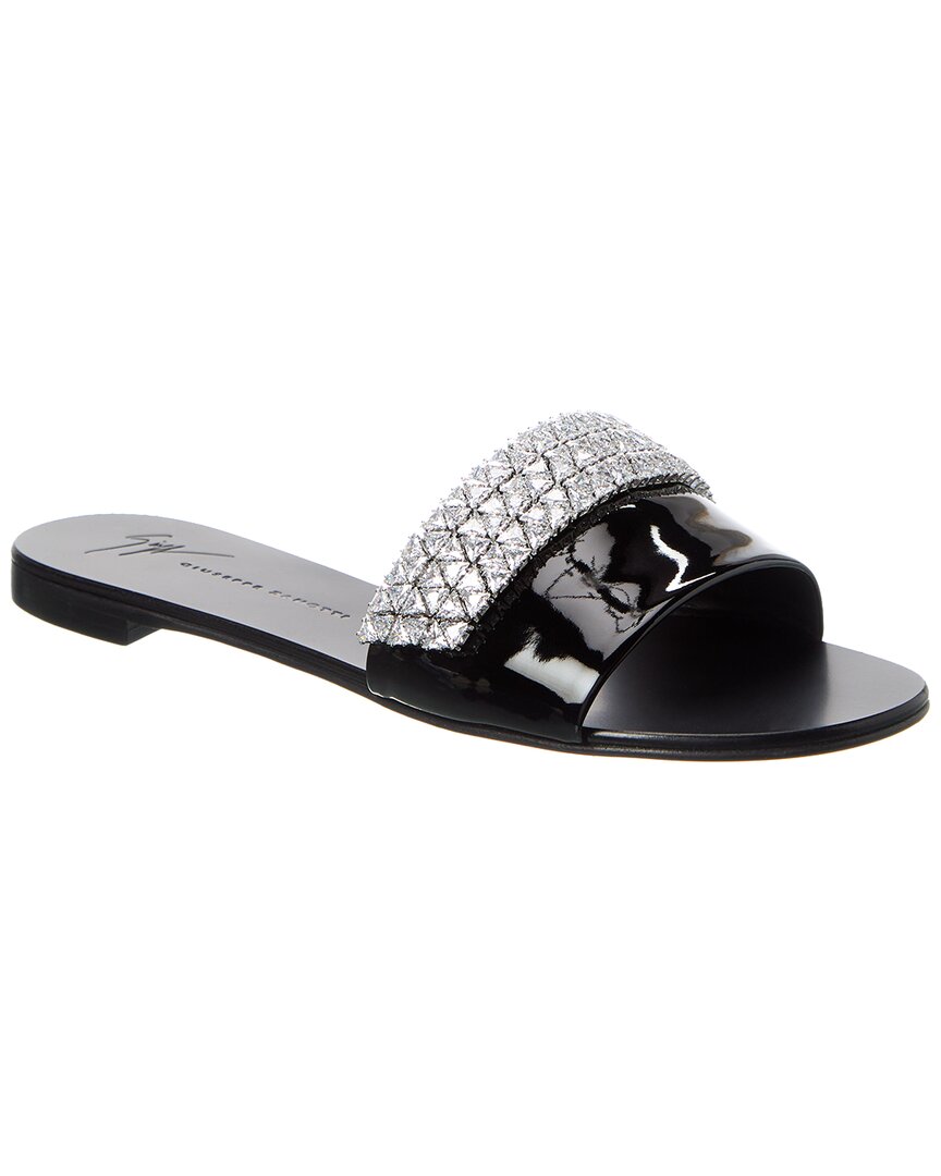 Giuseppe Zanotti Roll Sandal Black