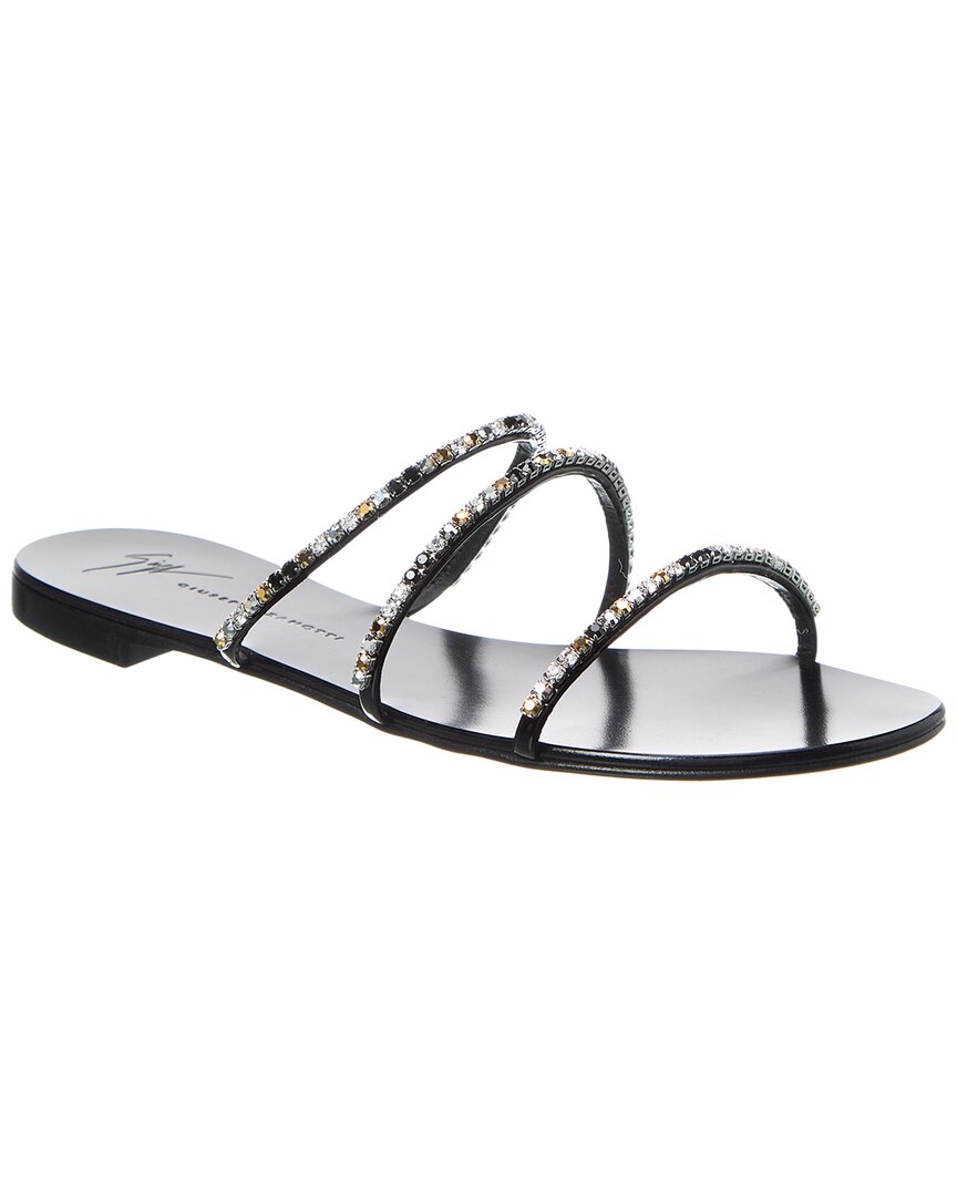 Giuseppe Zanotti Roll Sandal Black 35
