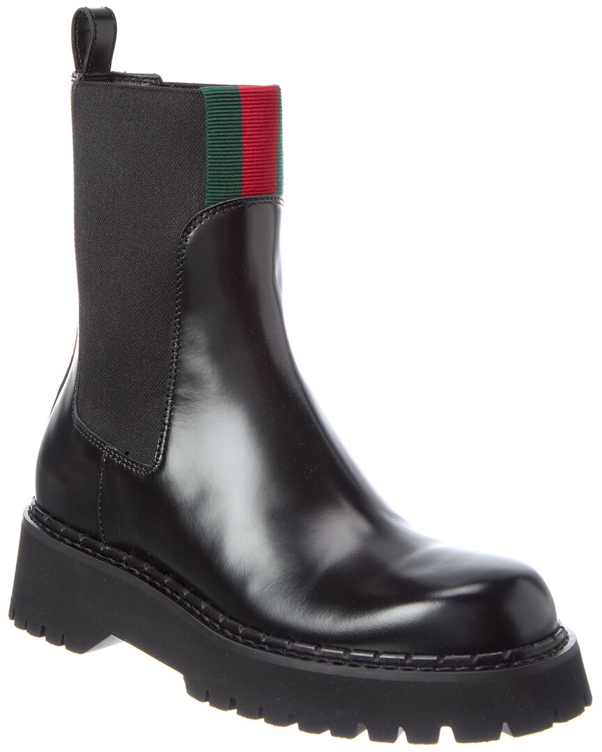 Gucci Gucci Wed Shiny Leather Boot