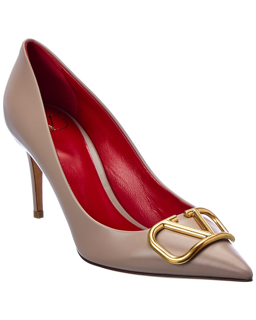 Valentino Vlogo Signature 80 Leather Pump