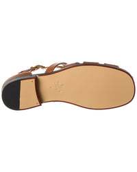 Valentino Vlogo Signature Leather Sandal