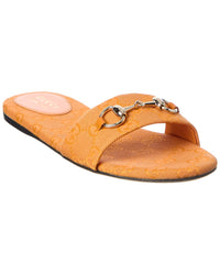 Gucci Gucci Horsebit Canvas Sandal