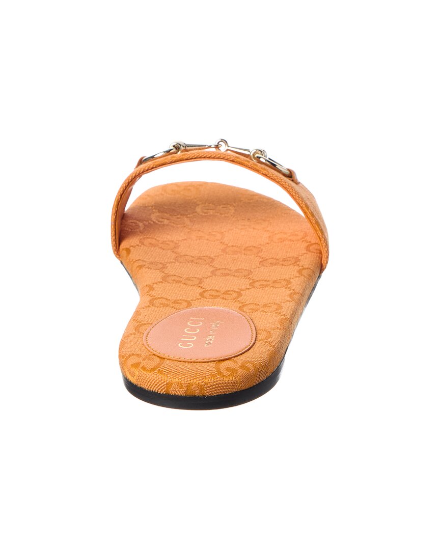 Gucci Gucci Horsebit Canvas Sandal