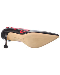 Manolo Blahnik Ansaki 90 Leather Pump