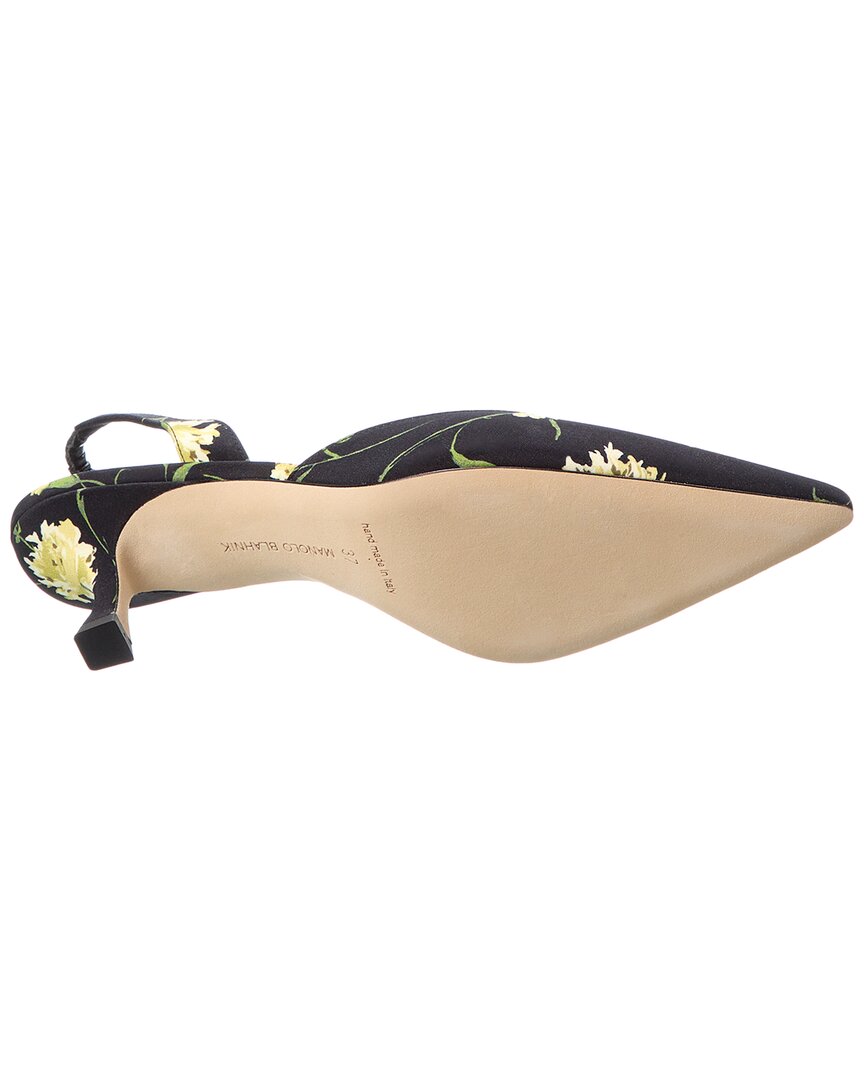 Manolo Blahnik Carolyne 70 Satin Slingback Pump