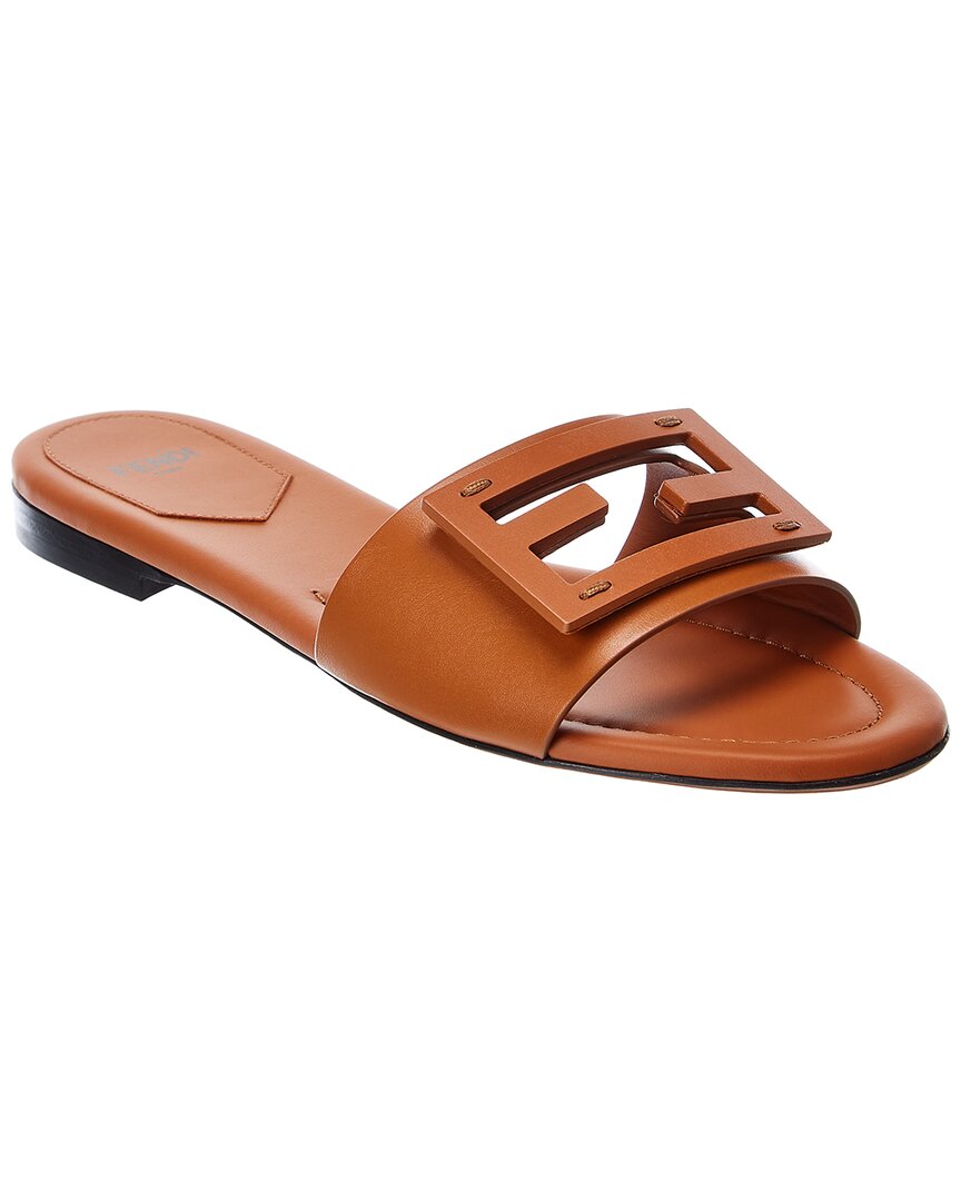 FENDI Fendi Ff Baguette Leather Sandal