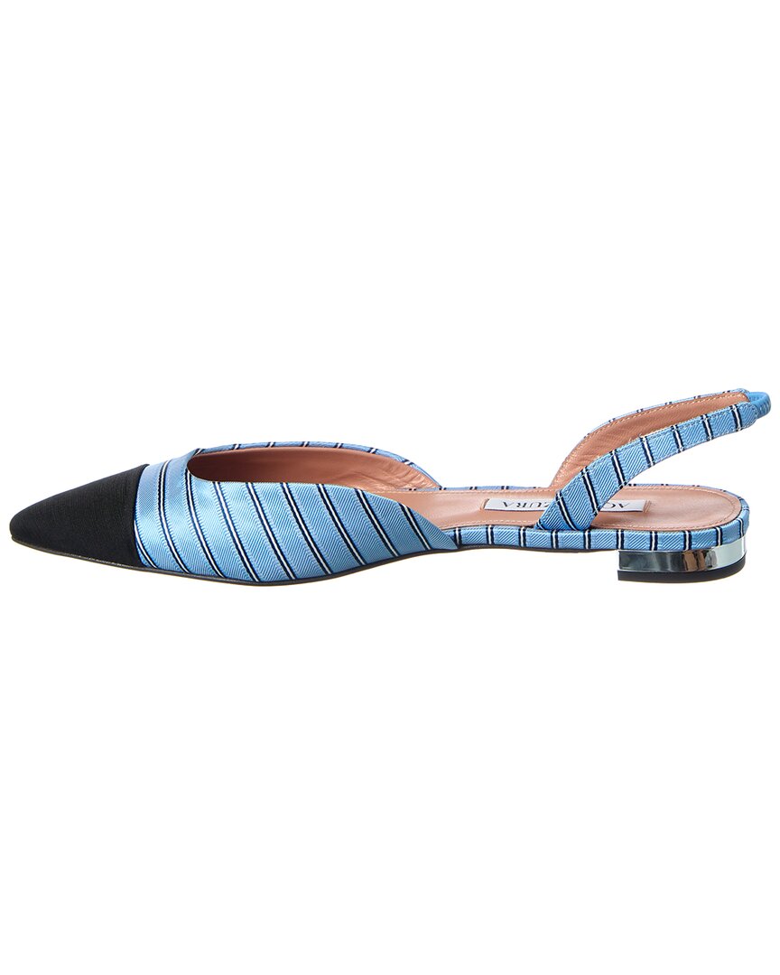 Aquazzura Milanese Canvas Slingback Flat – Bluefly