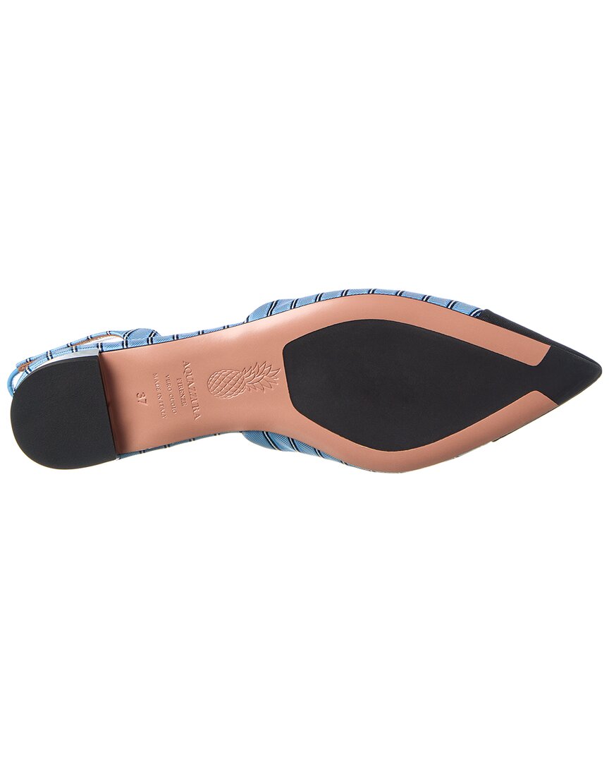 Aquazzura Milanese Canvas Slingback Flat – Bluefly