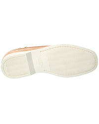 Valentino Braided-Edge Suede Loafer