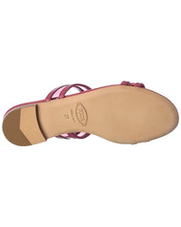 Tod’S Logo Leather Sandal