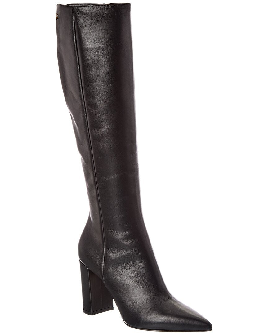 Gianvito Rossi Gianvito Rossi Lyell 85 Leather Knee-High Boot
