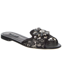 Dolce & Gabbana Lace Sandal Black