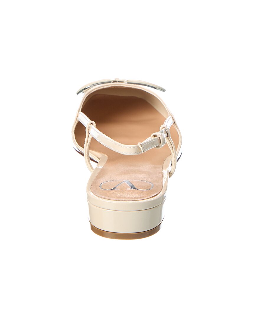 Valentino Vlogo Patent Slingback Flat