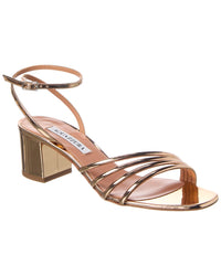 Aquazzura Leather Sandal 36 Gold