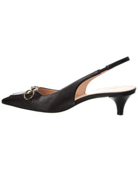 Gucci Horsebit Leather Slingback Pump