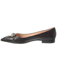 Gucci Horsebit Leather Ballerina Flat
