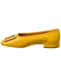 Ferragamo Myrna Leather Ballerina Flat