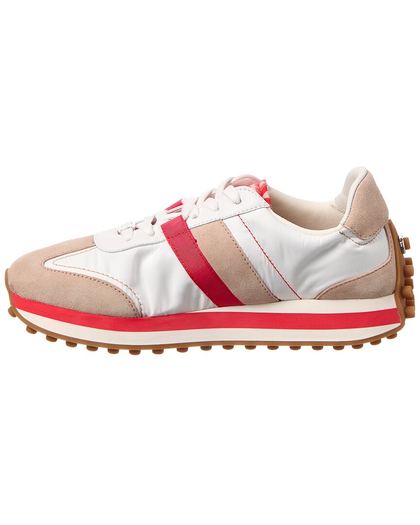 Ferragamo Iulia Nylon & Suede Sneaker