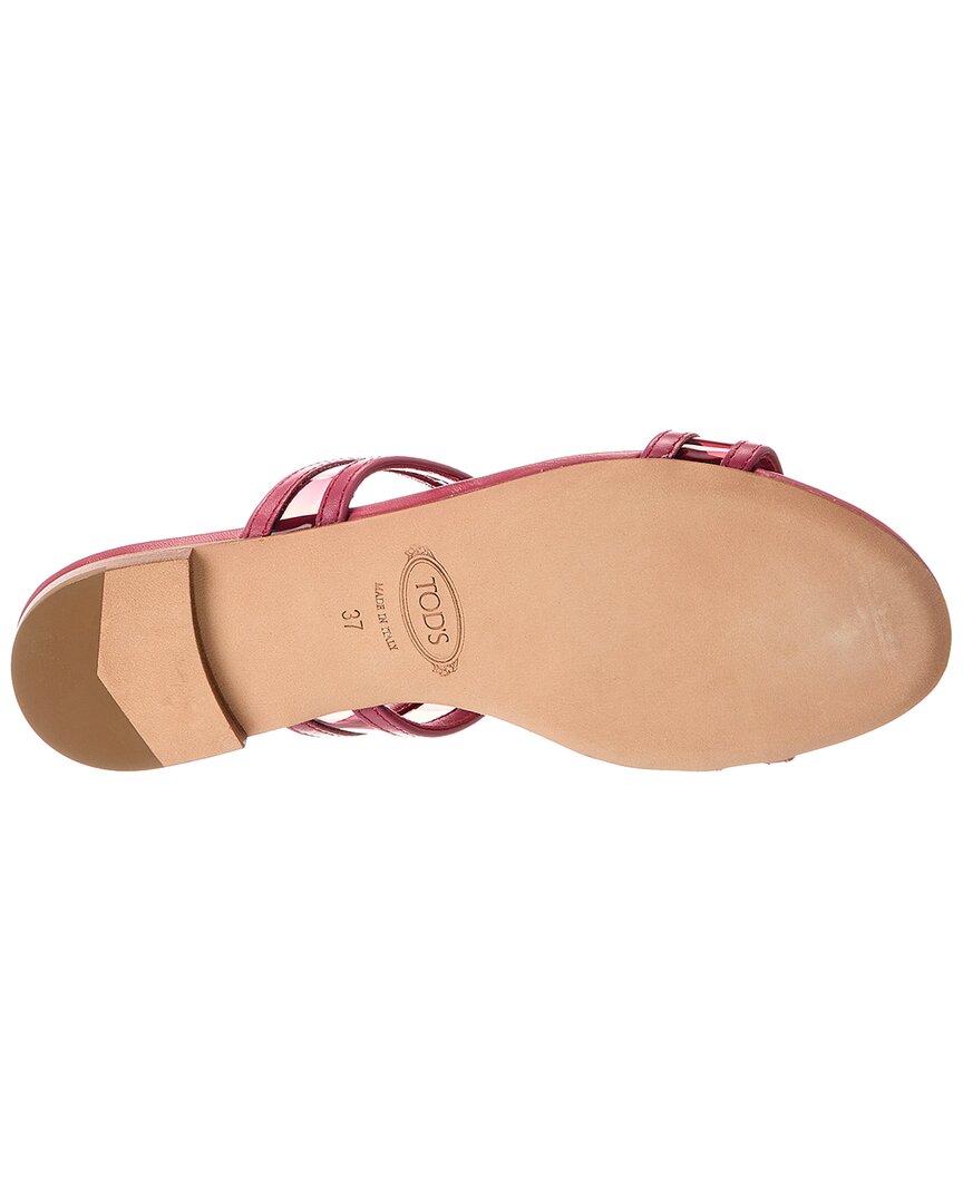 Tod’S Leather & Vinyl Sandal