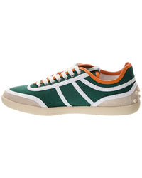 Tod’S Cassette Canvas & Leather Sneaker