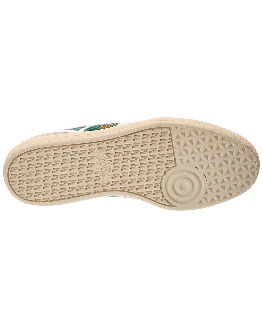 Tod’S Cassette Canvas & Leather Sneaker