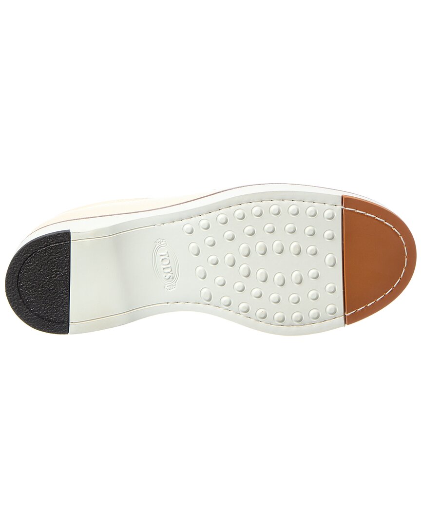 Tod’S Gomma Leather Boat Shoe