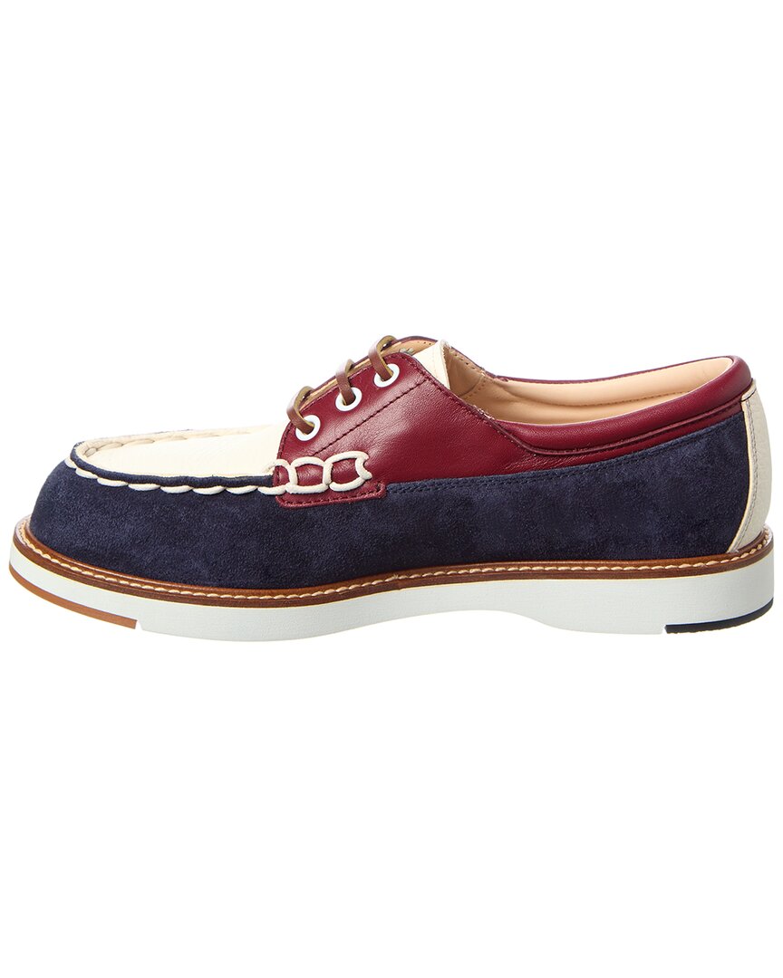 Tod’S Leather & Suede Boat Shoe