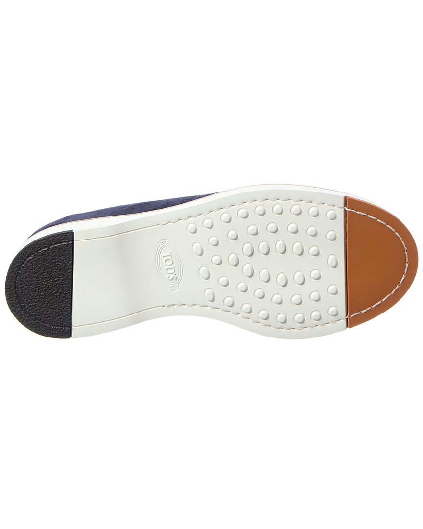 Tod’S Leather & Suede Boat Shoe