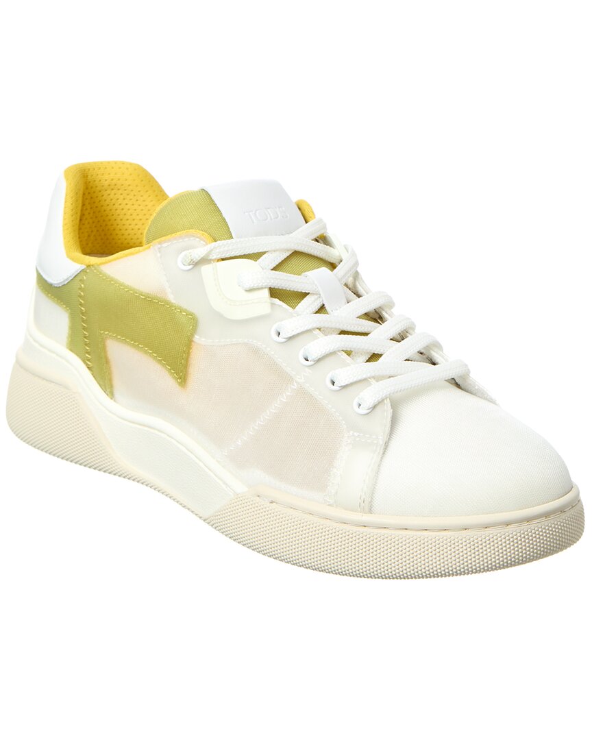 Tod’S Cassetta Mesh & Leather Sneaker White