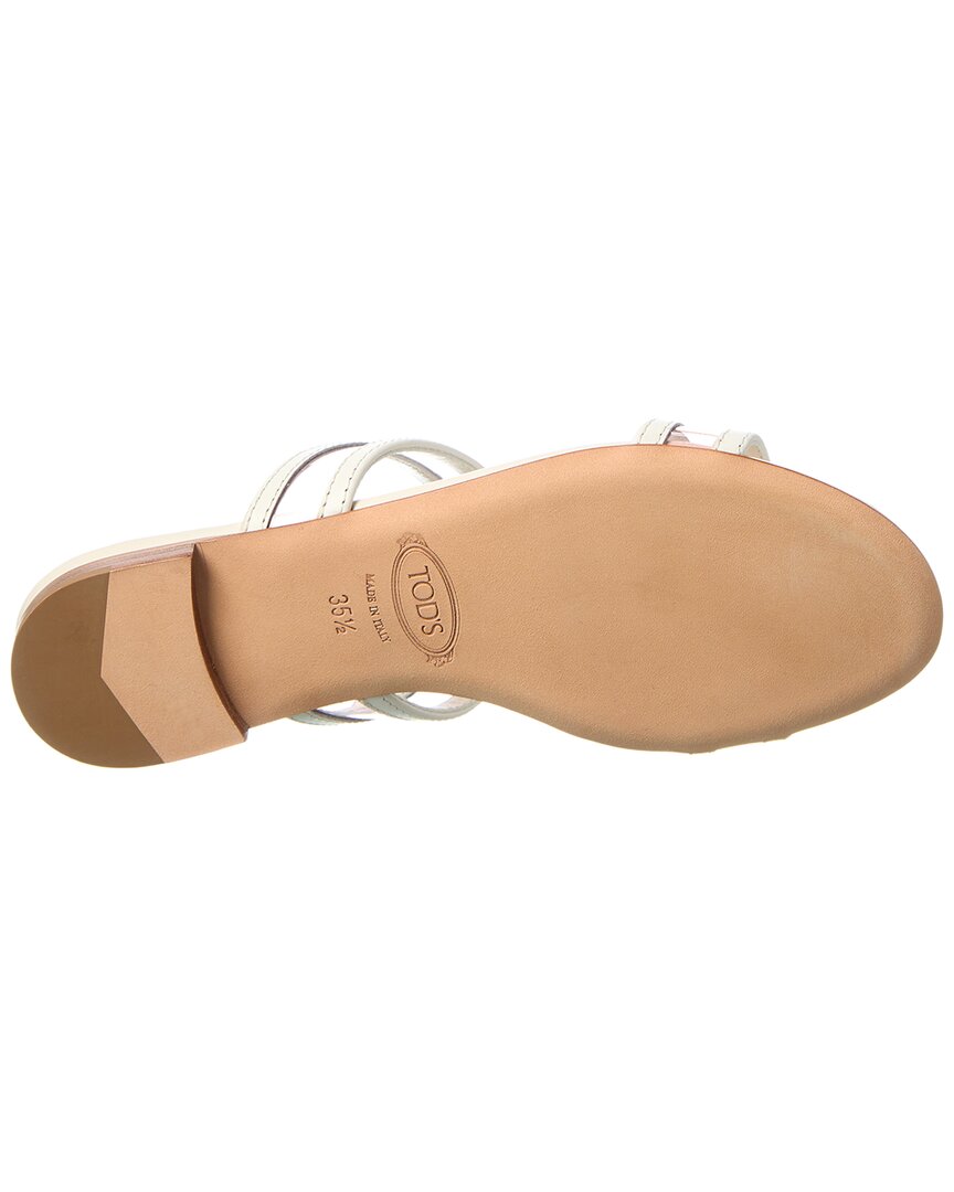 Tod’S Vinyl & Leather Sandal