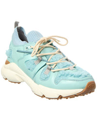 Tod’S Sportivo Runner Shearling & Leather Sneaker