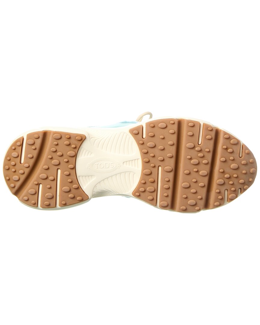 Tod’S Sportivo Runner Shearling & Leather Sneaker