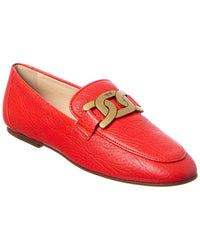 Tod’S Cuoio Leather Loafer Red