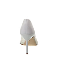 Manolo Blahnik Capcour 90 Canvas & Lace Pump