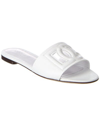 Dolce & Gabbana Dg Logo Leather Sandal
