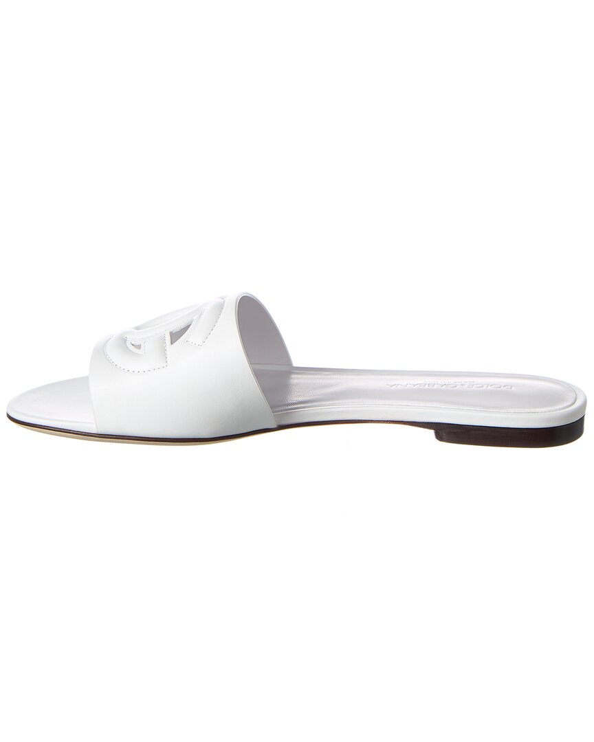 Dolce & Gabbana Dg Logo Leather Sandal
