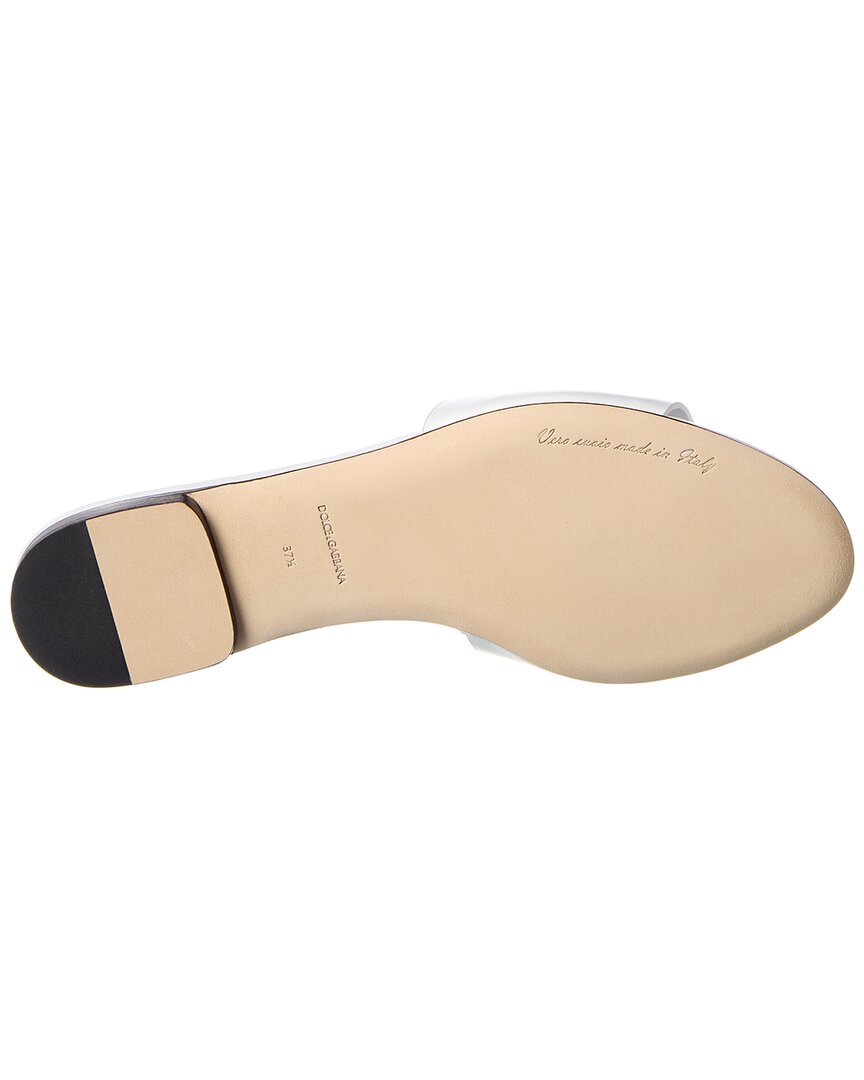 Dolce & Gabbana Dg Logo Leather Sandal