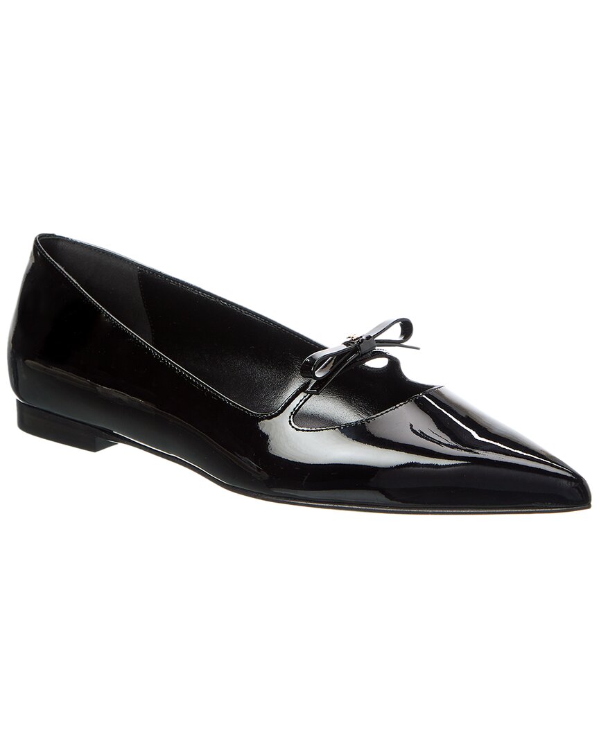 Celine Suzy Patent Ballerina Flat Black