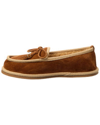Celine Boubou Suede & Shearling Slipper