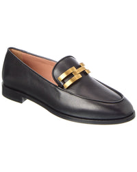 Aquazzura Brandi Leather Loafer Black