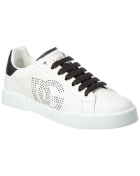 Dolce & Gabbana Portofino Leather Sneaker White