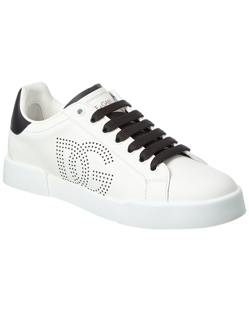Dolce & Gabbana Portofino Leather Sneaker White