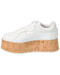 Valentino Freedots Xl Leather & Cork Platform Sneaker