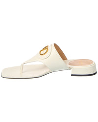 Valentino Vlogo Signature Leather Sandal